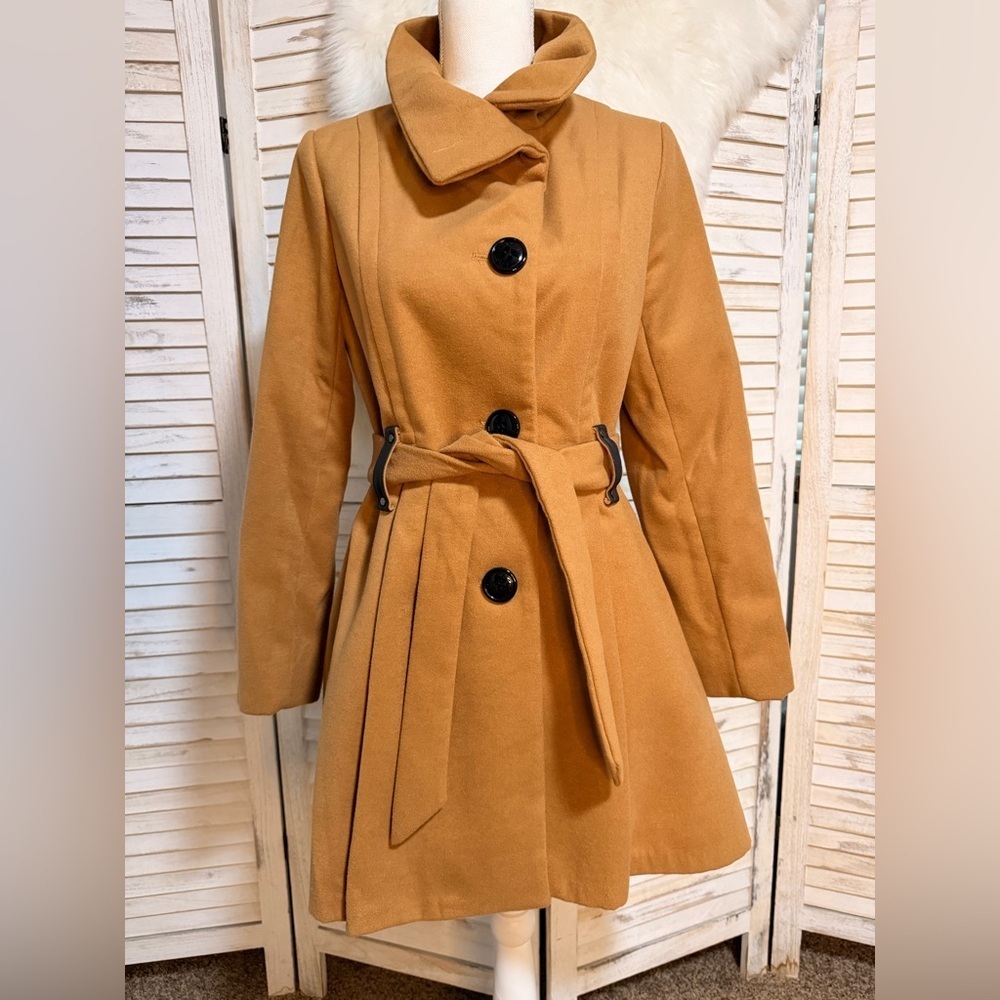 Madden Girl Camel Trench Coat